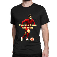 Mo Salah Running Down The Wing Classic Classic T-shirt | Artistshot