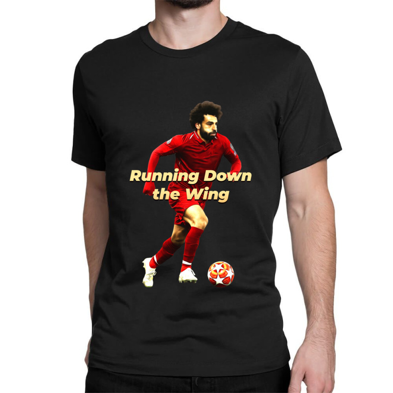 Mo Salah Running Down The Wing Classic Classic T-shirt | Artistshot