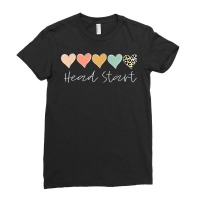 Leopard Hearts Teacher Student, Head Start T Shirt Ladies Fitted T-shirt | Artistshot