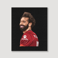 Mo Salah The Red Classic Portrait Canvas Print | Artistshot