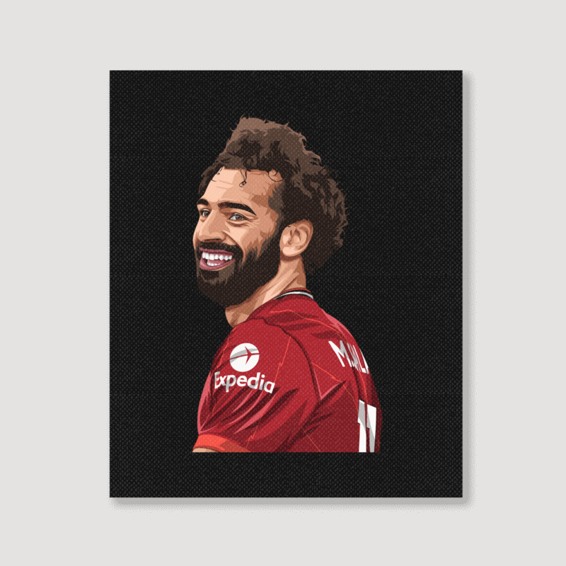 Mo Salah The Red Classic Portrait Canvas Print | Artistshot