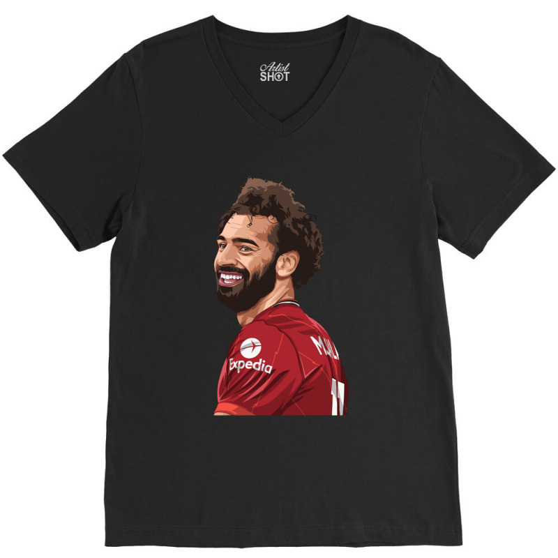 Mo Salah The Red Classic V-neck Tee | Artistshot