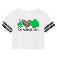 Peace Love Cookie Scout For Girls Bakery Cookie Season Scorecard Crop Tee | Artistshot