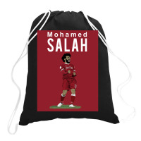 Mohamed A Salah Liverpool Classic Drawstring Bags | Artistshot