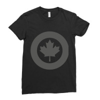 Low Visibility Roundel Of The Royal Canadian Air Force Ladies Fitted T-shirt | Artistshot