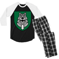 Mechanized Infantry Brigade Iron  Lithuanian Land Forces (llf)  Lithua Men's 3/4 Sleeve Pajama Set | Artistshot