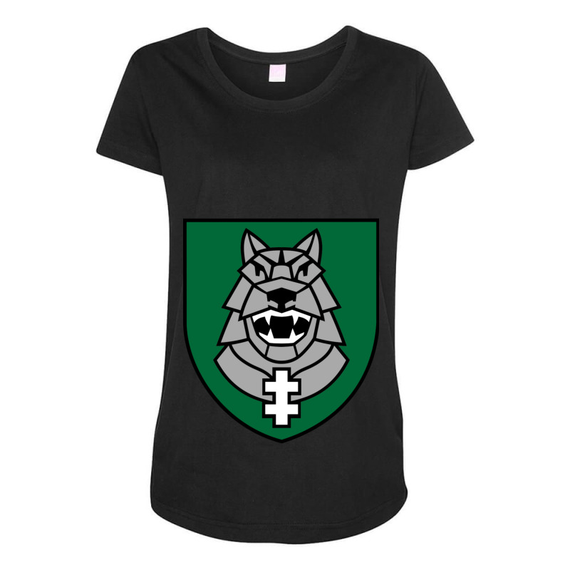 Mechanized Infantry Brigade Iron  Lithuanian Land Forces (llf)  Lithua Maternity Scoop Neck T-shirt by cm-arts | Artistshot