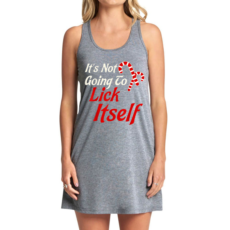 It's Not Going To Lick Itself Adult Funny Christmas Tank Dress by AmberAThompson | Artistshot