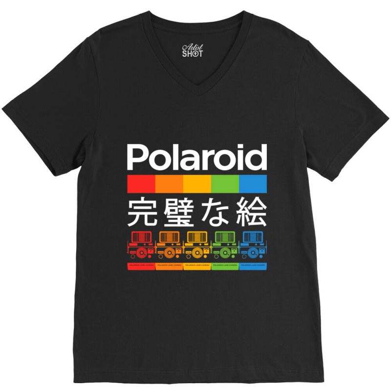 Vintage Polaroid, Japan, Japanese V-Neck Tee by cm-arts | Artistshot