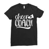 Womens Cheer Coach Shirt, Megaphone Distressed Design Ladies Fitted T-shirt | Artistshot