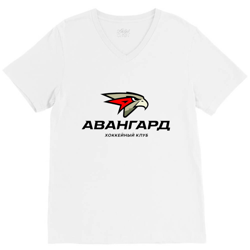 Avangard Omsk Hockey Essential V-Neck Tee by cm-arts | Artistshot