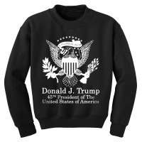 Donald Trump Presidential Seal Usa Youth Sweatshirt | Artistshot