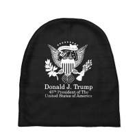 Donald Trump Presidential Seal Usa Baby Beanies | Artistshot