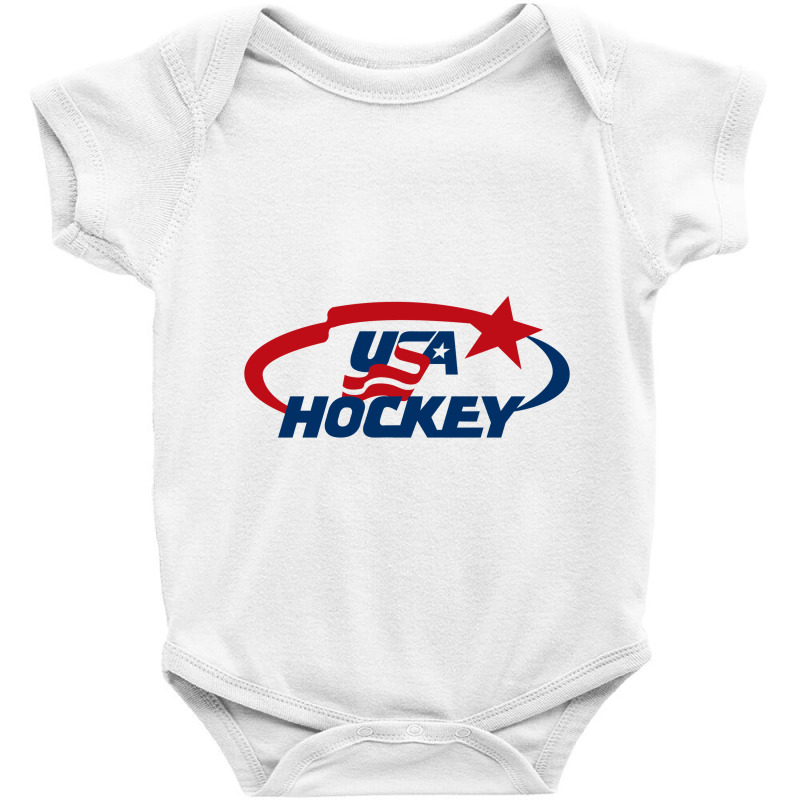 Usa Hockey Baby Bodysuit by cm-arts | Artistshot