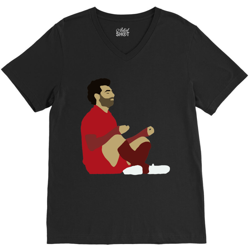 Mohamed Salah Illustration Classic V-neck Tee | Artistshot