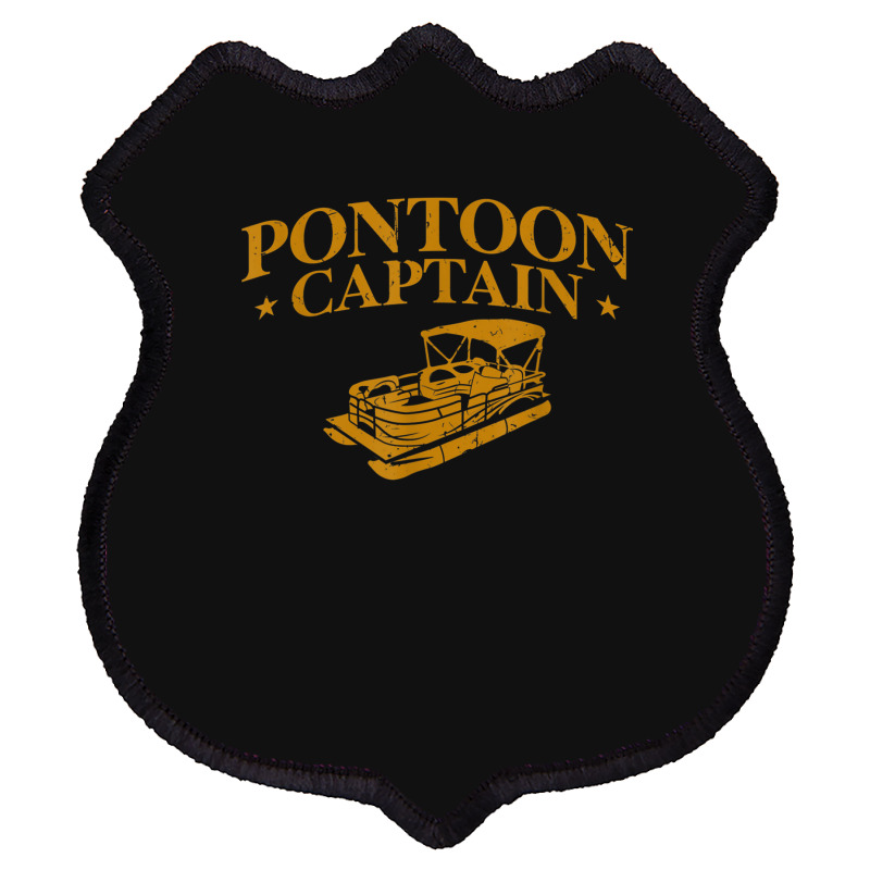 Pontoon Boat Captain Lake Lover Pontoon Captain Shield Patch | Artistshot