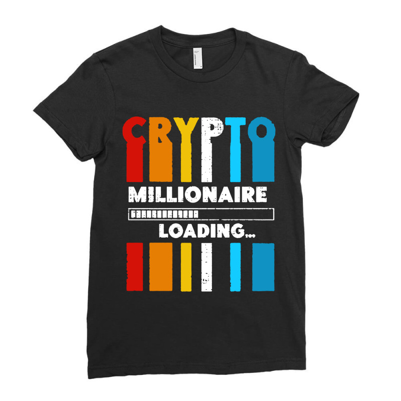 Bitcoin Crypto Ladies Fitted T-Shirt by Beach Boy | Artistshot