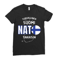 Nato Makes Finland Safe Again Ladies Fitted T-shirt | Artistshot