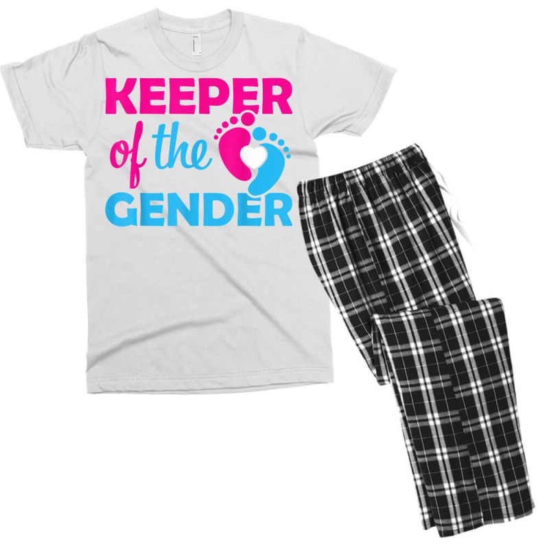 Keeper Of The Gender Gender Reveal Gender Keeper T Shir Men's T-shirt Pajama Set | Artistshot