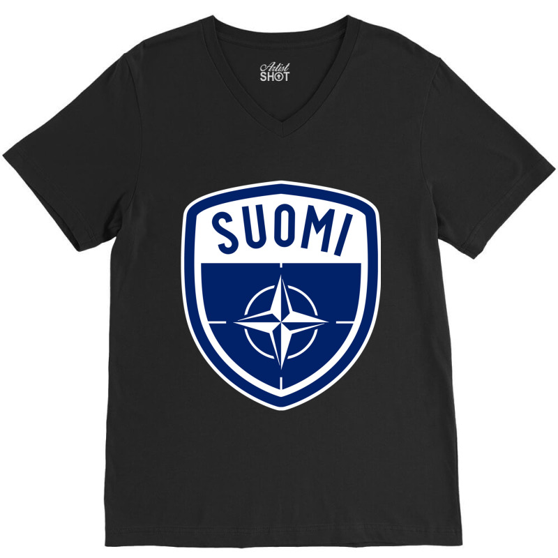 Nato Otan Suomi Finalnd Badge V-Neck Tee by cm-arts | Artistshot