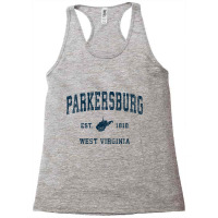 Parkersburg West Virginia Wv Vintage Sports Navy Print Sweatshirt Racerback Tank | Artistshot