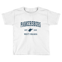 Parkersburg West Virginia Wv Vintage Sports Navy Print Sweatshirt Toddler T-shirt | Artistshot