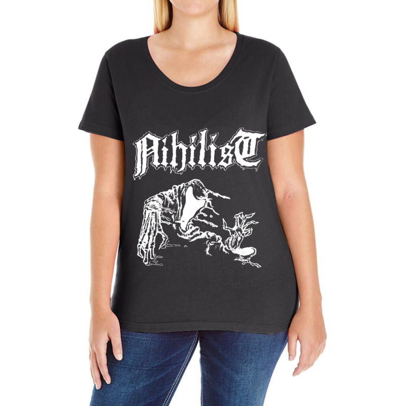 Nihilist Ladies Curvy T-Shirt by cm-arts | Artistshot