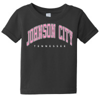 Johnson City Tennessee Tn Varsity Style Pink Text Premium T Shirt Baby Tee | Artistshot