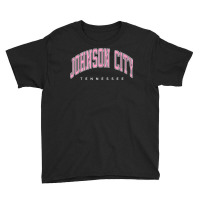 Johnson City Tennessee Tn Varsity Style Pink Text Premium T Shirt Youth Tee | Artistshot