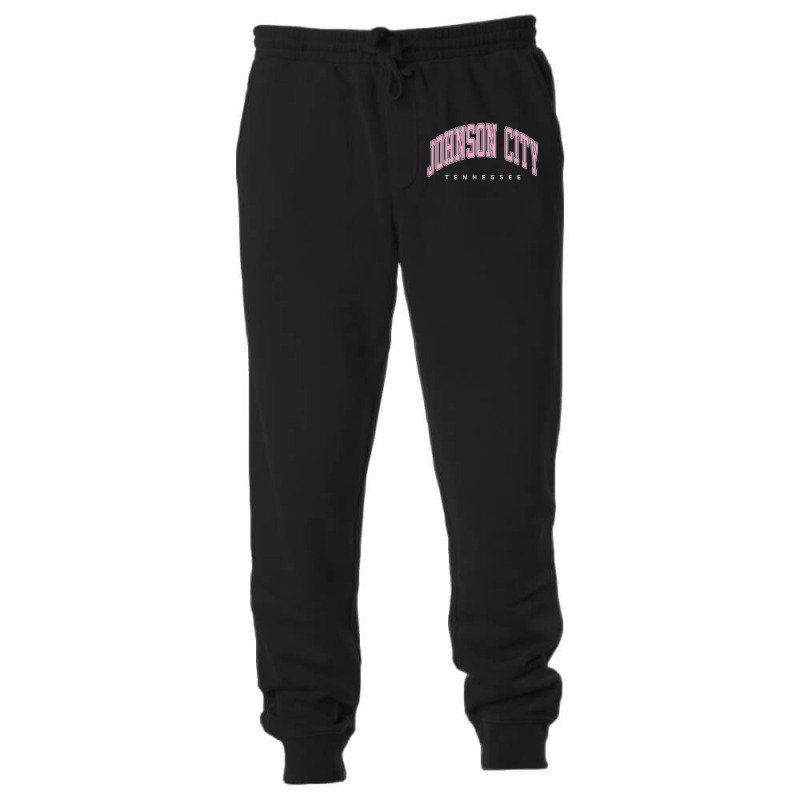 Johnson City Tennessee Tn Varsity Style Pink Text Premium T Shirt Unisex Jogger by cm-arts | Artistshot