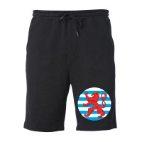 Luxembourg  Roundel Fleece Short | Artistshot