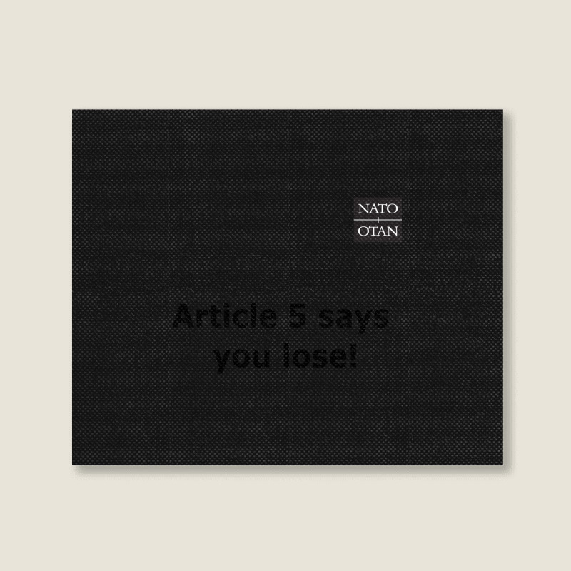 Nato Article 5 Landscape Canvas Print | Artistshot