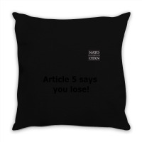 Nato Article 5 Throw Pillow | Artistshot