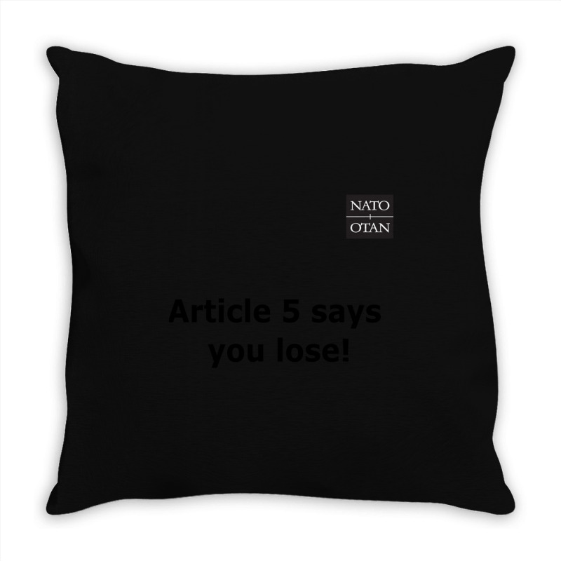 Nato Article 5 Throw Pillow | Artistshot