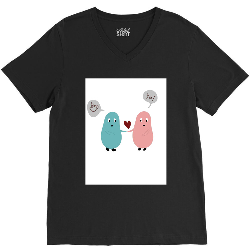 Cute Couple V-neck Tee | Artistshot