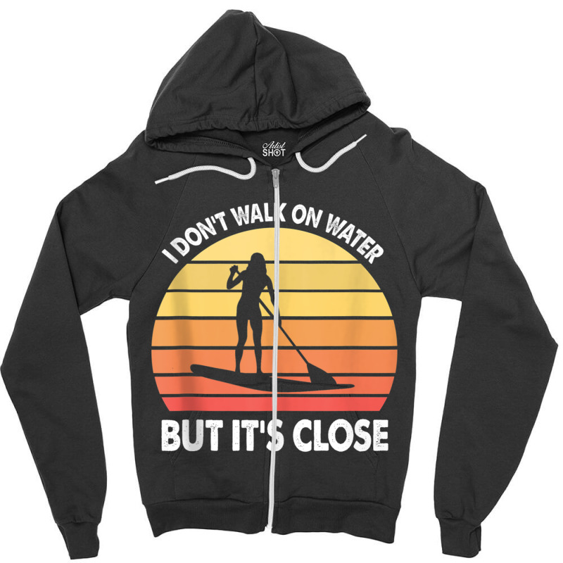 Stand Up Paddle Board Walk On Water Vintage Tank Top Zipper Hoodie | Artistshot