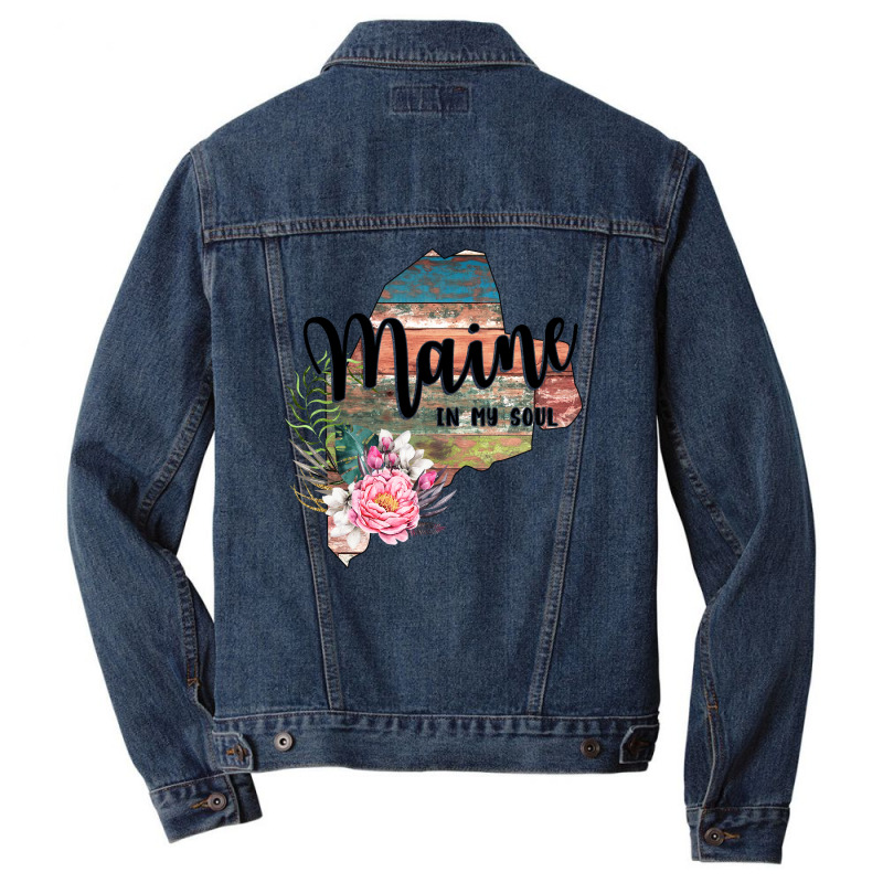 Maine In My Soul Men Denim Jacket | Artistshot