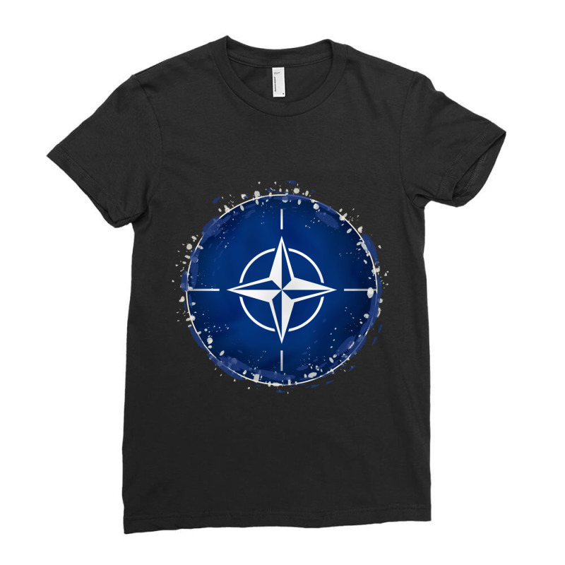 Nato Otan Flag Ladies Fitted T-Shirt by cm-arts | Artistshot