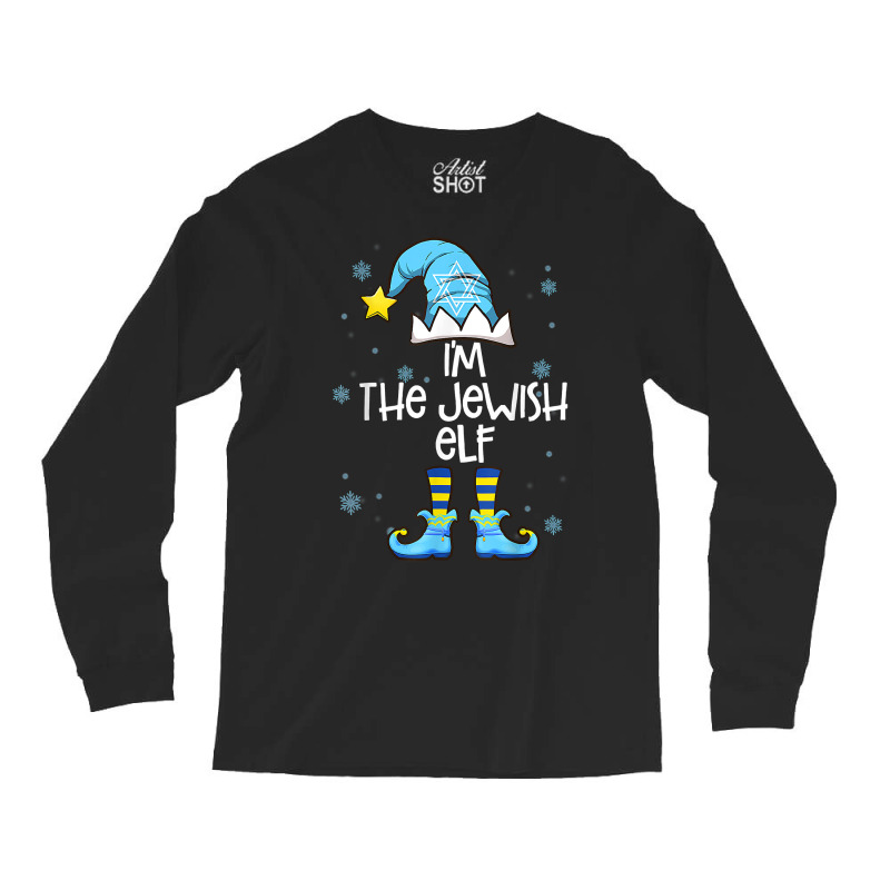 Happy Christmukkah Jewish I'm The Jewish Elf Christmas Xmas T Shirt Long Sleeve Shirts | Artistshot