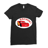 Kachow!  Lightning Mcqueen Meme Design Ladies Fitted T-shirt | Artistshot