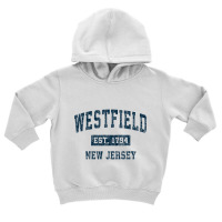 Westfield New Jersey Nj Vintage Sports Design Navy Print Pullover Hood Toddler Hoodie | Artistshot