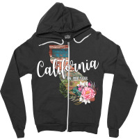 California In My Soul Zipper Hoodie | Artistshot