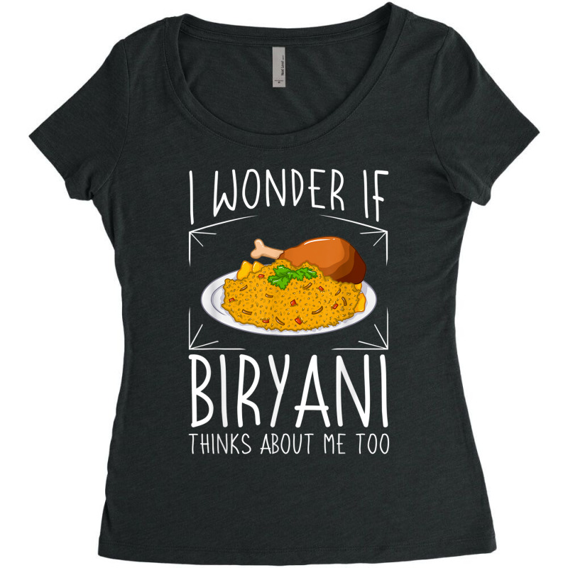 Biryani Gift Pakistani Food Chicken Dum Pot Women's Triblend Scoop T-shirt by ZaraGross | Artistshot