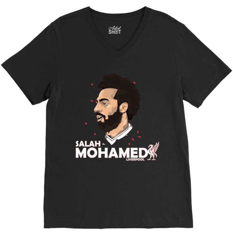 Mohammed Salah Amp Liverpool Essential V-neck Tee | Artistshot