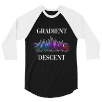 Gradient Descent Machine Learning 3/4 Sleeve Shirt | Artistshot