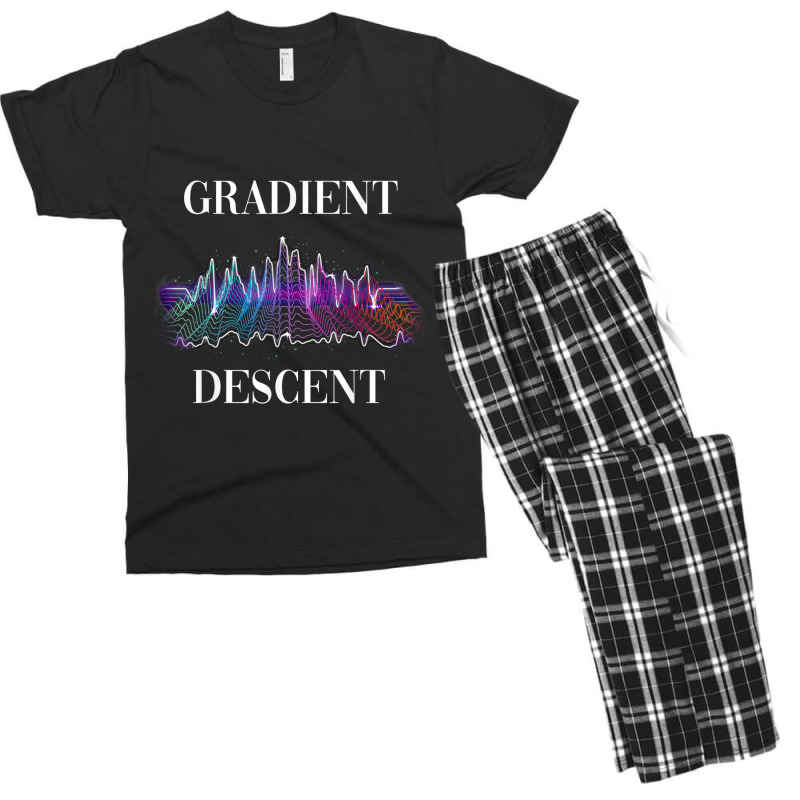 Gradient Descent Machine Learning Men's T-shirt Pajama Set | Artistshot