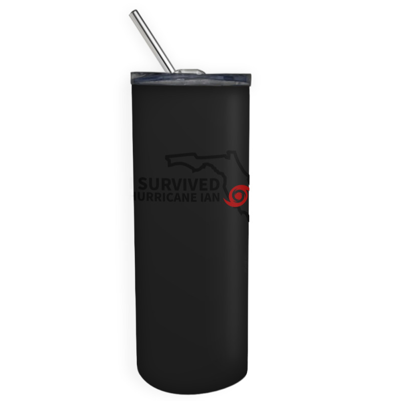 Hurricane Ian I Survived Hurricane Ian Skinny Tumbler by cm-arts | Artistshot