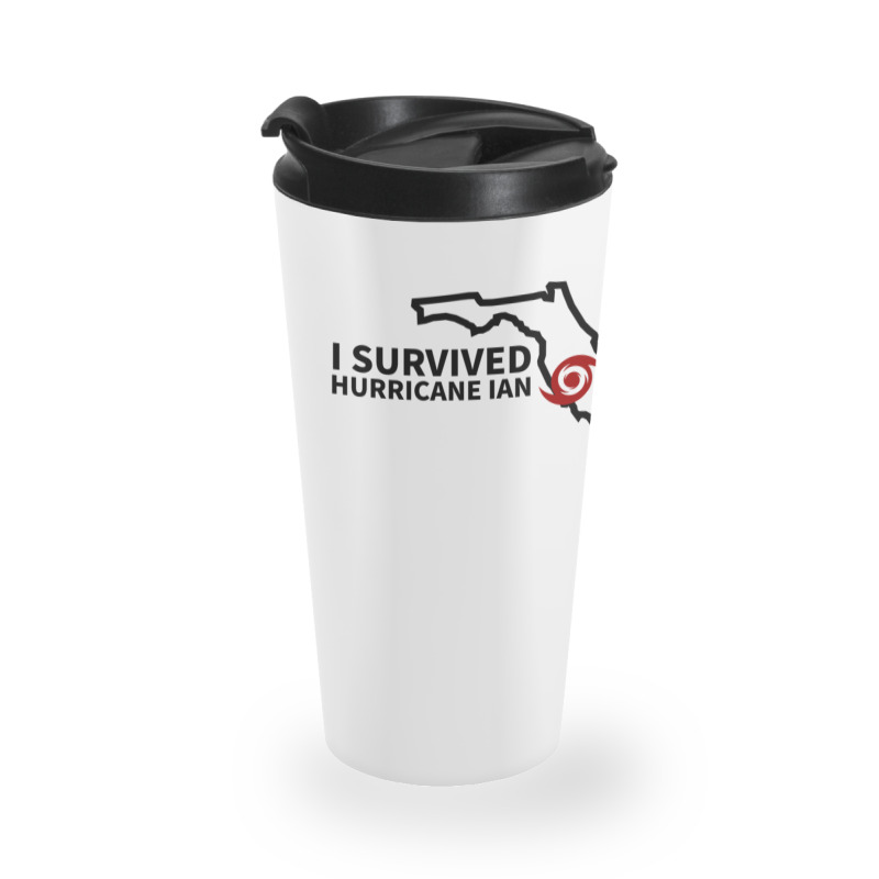 Hurricane Ian I Survived Hurricane Ian Travel Mug by cm-arts | Artistshot