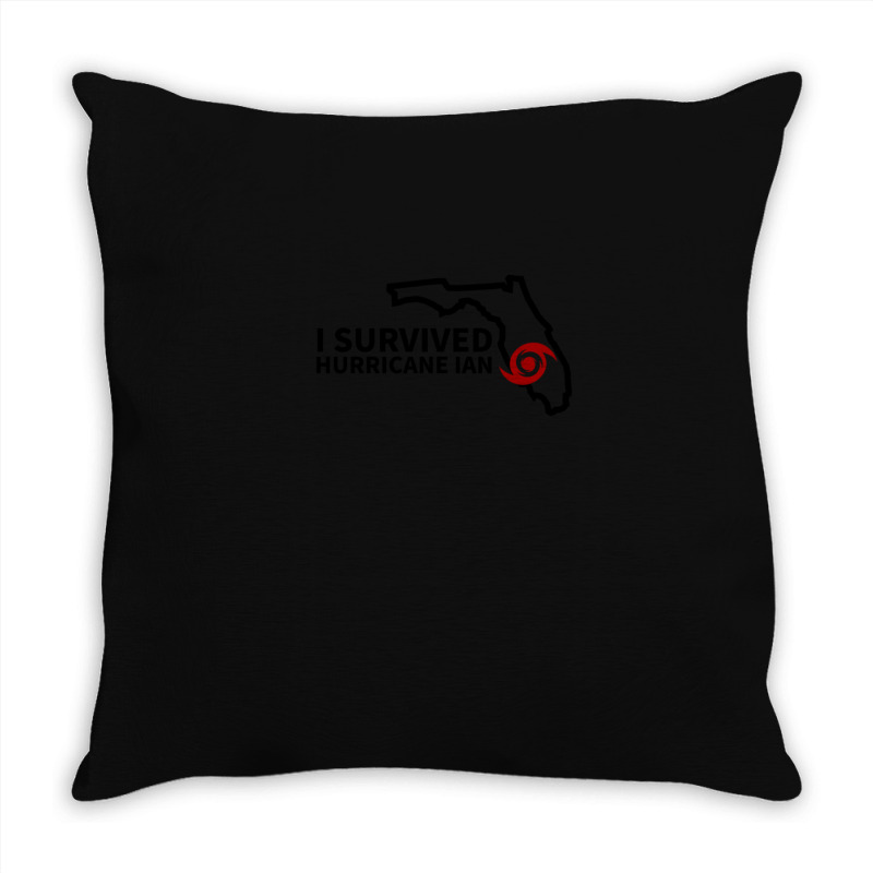 Hurricane Ian I Survived Hurricane Ian Throw Pillow by cm-arts | Artistshot