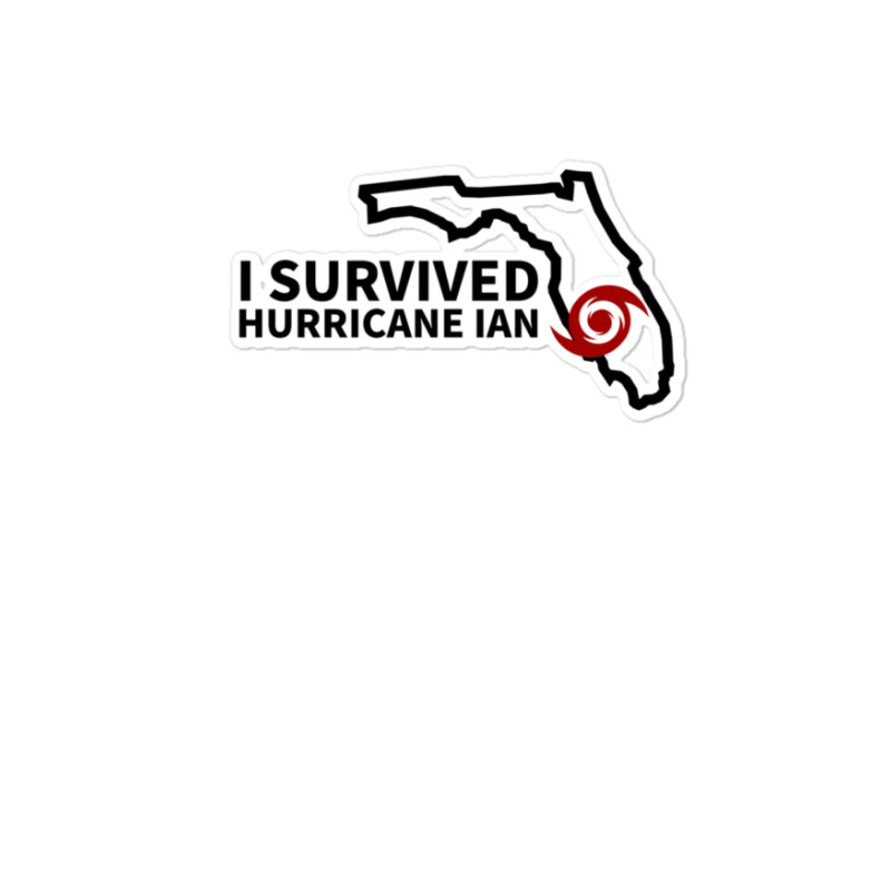 Hurricane Ian I Survived Hurricane Ian Sticker by cm-arts | Artistshot